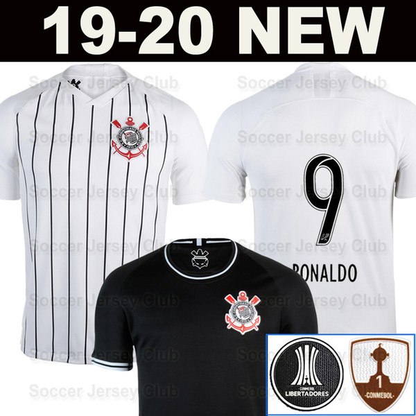 2019 2020 Brazil Corinthian Paulista Soccer Jersey away black 19 20 CLAYTON JADSON ROMERO PABLO M.GABRIEL Football Shirt Thailand quality