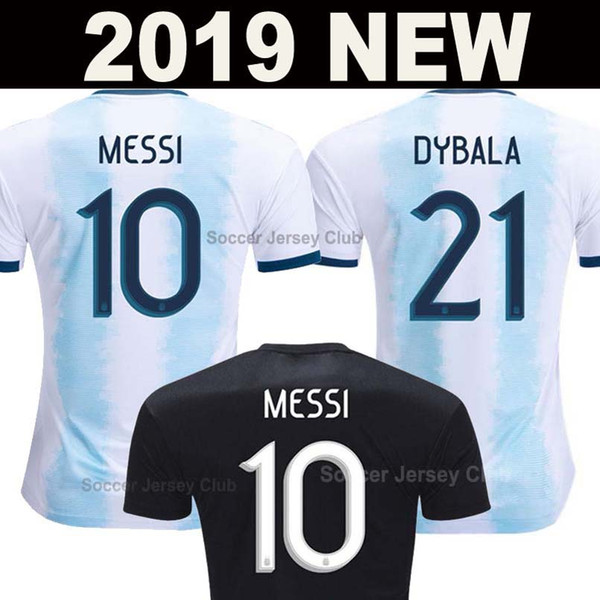 New 2019 Argentina soccer jersey Copa America MESSI DYBALA AGUERO HIGUAIN ICARDI thailand quality football shirt Camisetas de futbol