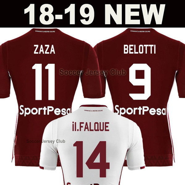 18 19 Torino Futbol Camisa Turin Belotti Ljajic I.Falque Baselli 2018 2019 Soccer Jerseys home away Camisetas Maillot football Kit shirt