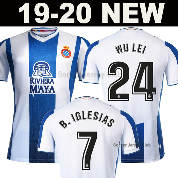 2019 2020 RCD Espanyol soccer jerseys 19 20 WU LEI IGIESIAS DARDER home away football jersey thailand Real Club Deportivo Español Camiseta