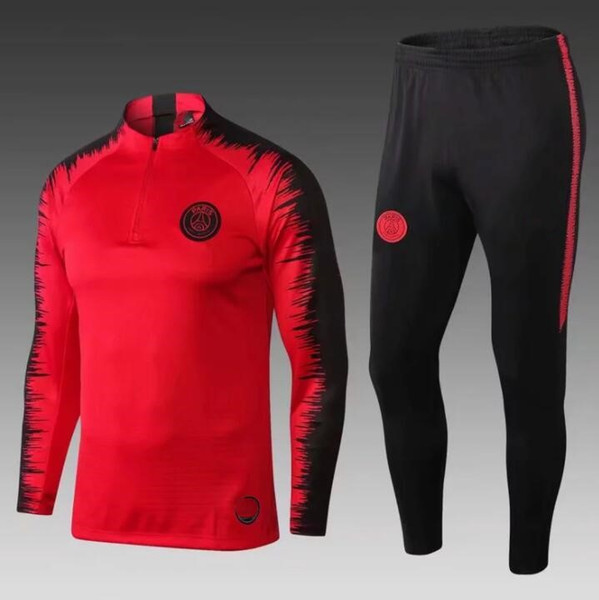 tracksuit new 2018 2019 Paris soccer Training suit tracksuits 18 19 MBAPPE LUCAS maillot de foot jacket kit