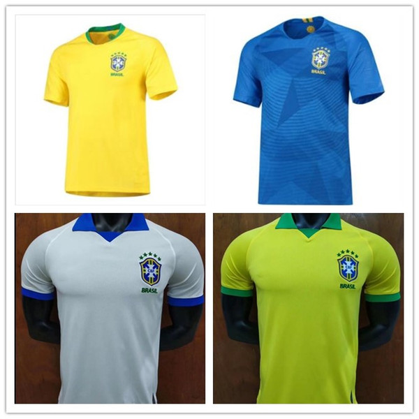 New top Brazilian football team jersey 2019 2020 JESUS COUTINHO FIRMINO MARCELO 19 20 Brazilian football team jersey