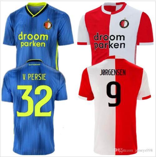Top UEFA European Cup CUP Feyenoord Football Shirt 2018 2019 11 LARSSON 32 V.PERSIE 19 BERGHUIS 10 VILHENA 9 JORGENSEN Jersey Shirt
