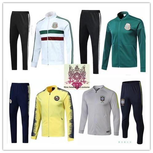 Thai quality Mexican football sweatshirt J.Hernandez G.DOS SANTOS sports jacket CARLOS V H.HERRERA sportswear