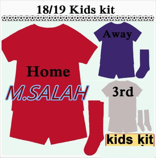 2018 19 SALAH FIRMINO Kids Set Jersey LALLANA MATIP Home Away 3rd M.SALAH Boys and Girls Soccer Jersey MANE STURRIDGE Children's Uniforms