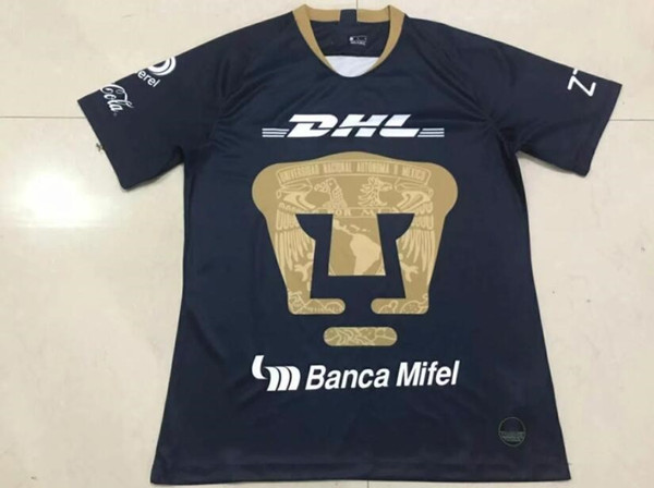 Top Nuevo MX Club Sudadera de futbol UNAM GUERRON 2018 2019CALDERON FORMICA Futebol Jersey 2018 / 2019CASTLE ABRAHAM Jersey