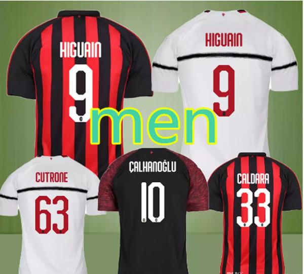 18 19 top HIGUAIN BAKAYOKO BORINI jersey KESSIE CALDARA CUTRONE Sweatshirt Camisa CALHANOGLU BONAVENTURA maillot