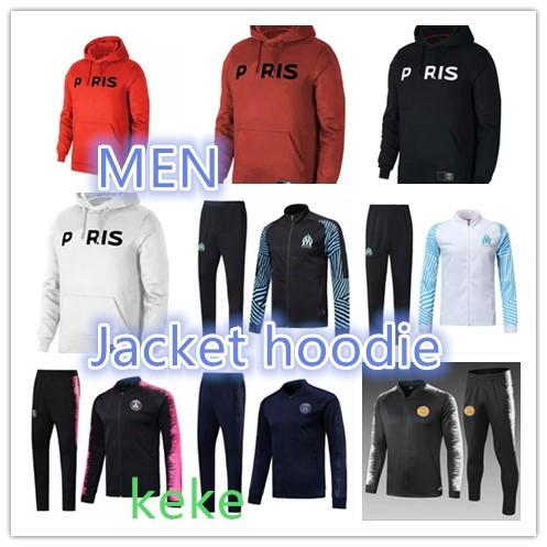 New PSG Paris Hooded Jacket 2018/19 psg Sportswear Football Jacket MBAPPE Champion Survêtementpsg