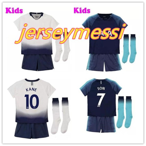 18 19 children's suit football shirt home white away KANE jersey DELE football jersey 2018 2019 SON Camiseta ERIKSEN DEMBELE maillot de foo