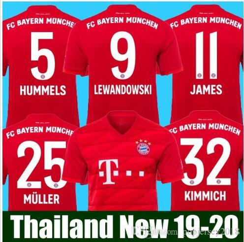 18/19/20#7 RIBERY#10 ROBBEN football team jersey 19/20 Bayern Munich football team jersey #13 RAFINHA Bayern football team jersey