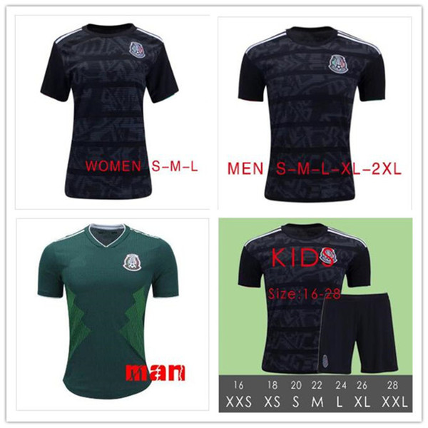 2019 Mexico blackout gold football shirt H. LOZANO G. DOS SANTOS VELA CHICHARITO green football shirt GUARDADO JIMENEZ MARQUEZ