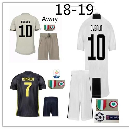 New RONALDO DYBALA soccer jersey 2018 2019 Adult suit MATUIDI PJANIC D.COSTA MANDZUKIC MARCHISIO CHIELLINI 18-19 home 3RD football shirt