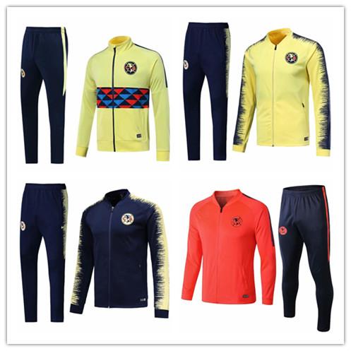 2019 Mexican League Football Club America soccer jacket kit 2018 2019 GUERRON CALDERON CASTILLO Cougar UNAM Football jackets tracksuit set