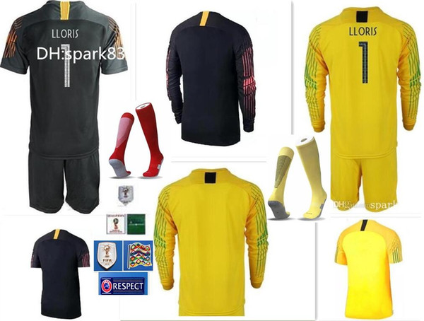 2018 World Cup 2 STAR #1 LLORIS goalkeeper jerseys GRIEZMANN MBAPPE DEMBELE POGBA KANTE Zidane Long Sleeve man goalkeeper shirt