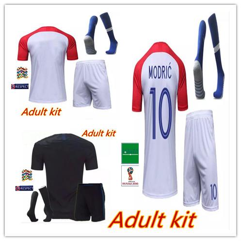 18 19 MODRIC MANDZUKIC Soccer Jersey 2018 World cup Croácia Adult kit PERISIC KOVACIC RAKITIC SRNA BROZOVIC Football kit