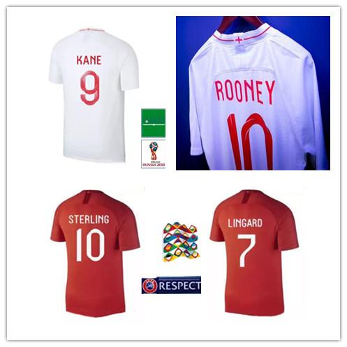 2018 ROONEY KANE DELE ALLI world cup soccer jerseys 18 19 RASHFORD VARDY jersey LINGARD STERLING STURRIDGE football shirt