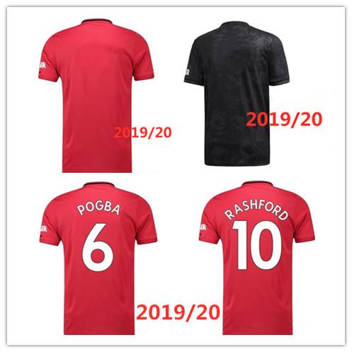 19 20 RASHFORD LUKAKU POGBA Soccer Jersey 2019/20 Home Away MARTIAL FRED LINGARD ALEXIS MATA Custom name number Football Shirt