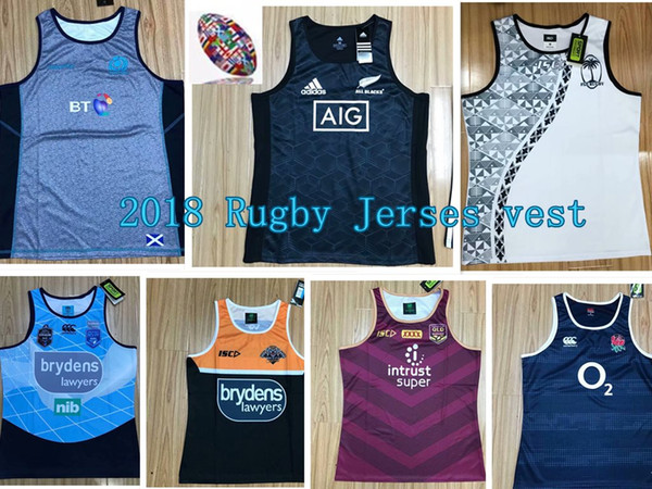 2018 Cowboys Rugby Jerses Wests Tigers Brisbane Broncos Maroons New Zealand NRL National League rugby Jerseys vest shirt nrl jersey S-3XL