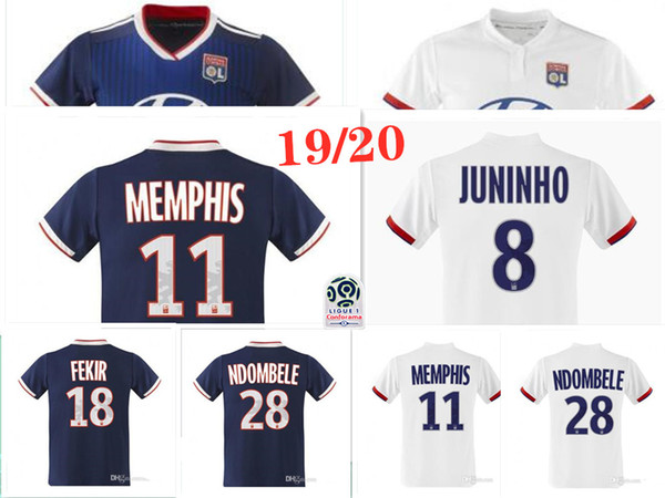 Maillot de foot Olympique Lyonnais soccer jersey 2019 2020 Lyon football shirt TRAORE MEMPHIS FEKIR OL 19 20 MAILLOT foot jersey shirts