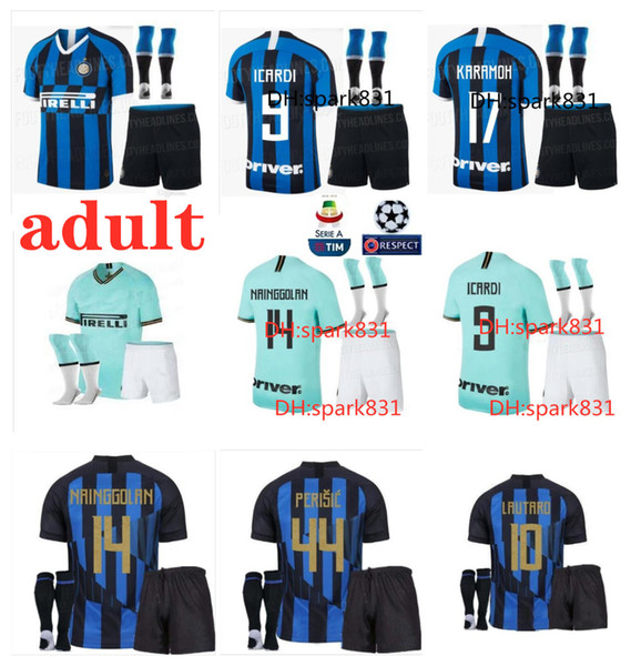 19 20 Inter adult soccer jerseys LAUTARO ICARDI PERISIC NAINGGOLAN home AWAY shirt 2019 inter 20th anniversary jersey maillot de foot