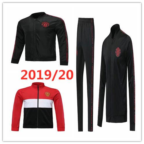 19 20 RASHFORD tracksuit Survetement set POGBA football JACKET kit Soccer Chandal 18 19 LUKAKU united jacket training pant sweater suit