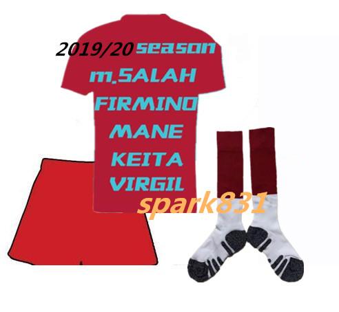 #11 M.SALAH Home Soccer Jersey 2019 2020 Adult kit and kids 9# FIRMINO #8 KEITA Soccer Shirt 2019 #10 MANE #4 VIRGIL Football kit