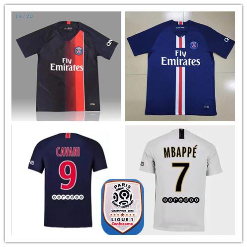 18 19 MBAPPE DI MARIA SOCCER JERSEYS 2018 2019 BUFFON T SILVA VERRATTI CAVANI Dani Alves Draxler MAILLOT DE FOOT CAMISA KIDS FOOTBALL SHIRTS