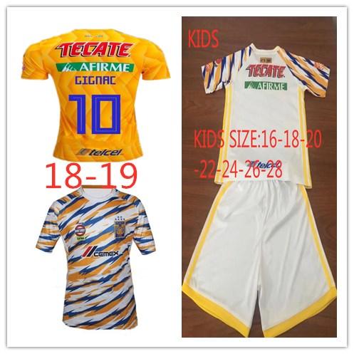 New Mexican League GIGNAC football Jersey Club LIGA MX CF Tigres UANL 3RD Thai quality men Football Shirt and kids Custom name