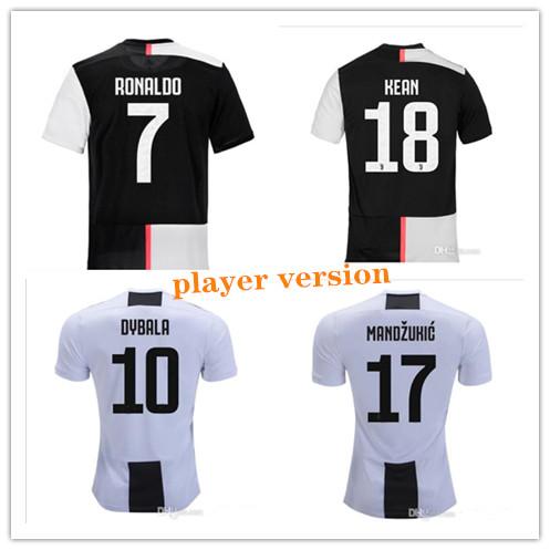 Player version 19 20 RONALDO DYBALA JOAO CANCELO BONUCCI soccer jerseys football shirt MANDZUKIC juventus Camiseta 2018 2019 2020 uniform