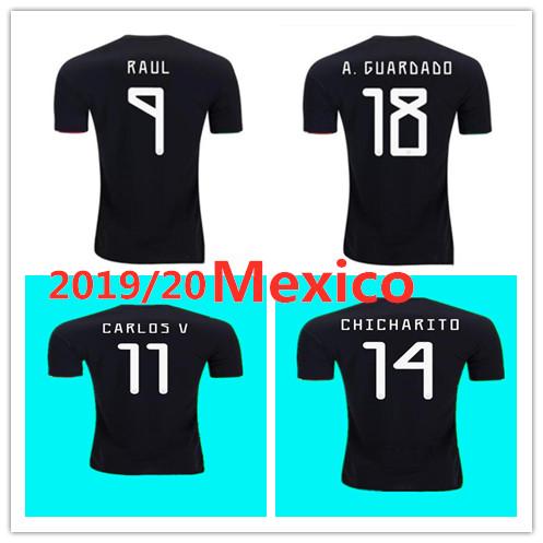 2019 2020 Mexico blackout Gold cup soccer jersey H. LOZANO VELA CHICHARITO 2019 GUARDADO JIMENEZ MARQUEZ CARVOS V. RAUL football shirt unifo