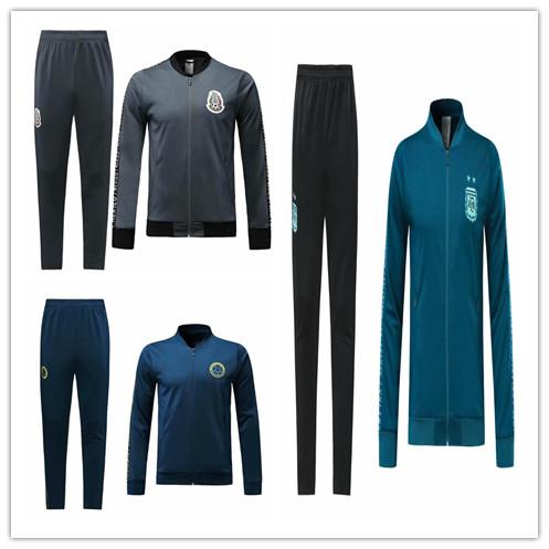 New Argentina Mexico Colombia Spain jacket tracksuits 2019/20 ASENSIO POGBA DYBAL RONALDO long sleeve FOOTBALL tracksuit training jacket kit