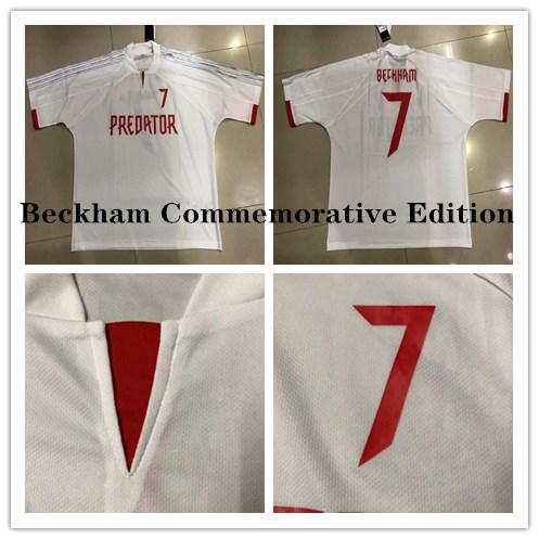 NEW Beckham Retro Commemorative Edition man soccer jersey Limited Edition Predator David Beckham white Jersey football jerseys shirts