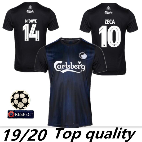 2019 FCK Copenhagen soccer jersey home away 19 20 Kobenhavn 29 SKOV 14 N'DOYE 10 zeca football shirts Fischer Falk Denmark Champions League