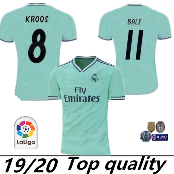 19 20 real madrid champions league soccer jerseys 2019 2020 bale Casemiro camisetas BENZEMA MODRIC SERGIO RAMOS football shirts Size:S-XXL