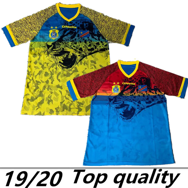 2019 Congo Soccer Jerseys 19 20 Democratic Republic of the Congo national team M. Nkounkou H. Lakolo J. Makiese B. Obassi football shirt