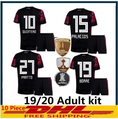 ADULT kit 2019 2020 River Plate soccer jersey third Quintero 10 Pratto Borre Palacios 19 20 argentina River Plate MEN SETS football shirt