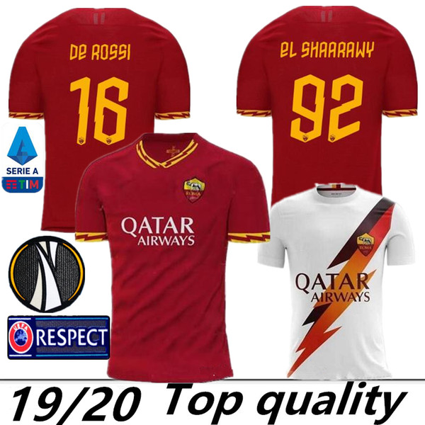 Thailand DZEKO PEROTTI PASTORE ZANIOLO soccer jersey rome 2019 TOTTI jersey 19 20 football kit shirt DE ROSSI 2020 as maillot de foot roma