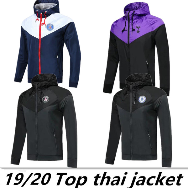 Top Psg Paris zipper hoodie jackets 19/20 Kane Atletico psg soccer tracksuit football jacket Survêtement psg hoodies windbreaker