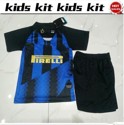 20th anniversary Inter kids Jersey #9 ICARDI #10 LAUTARO Blue shirts 18/19 Child #14 NAINGGOLAN #37 SKRINIAR Shirts Kids Boy Kit shirt+pants