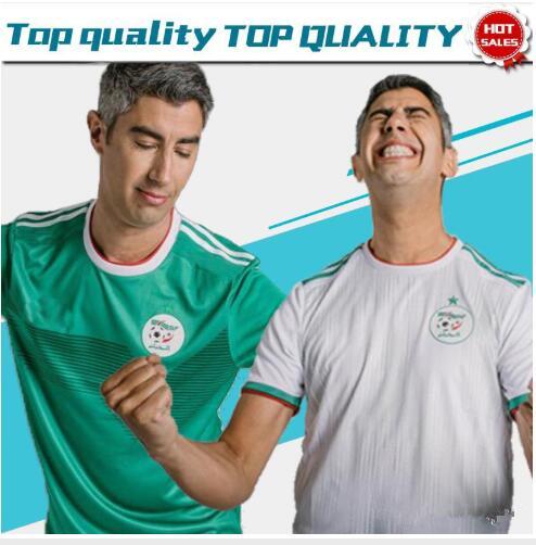 2019 Algeria national football team Home white Away Green 19/20 Men Soccer Jerseys Football Shirt Short sleeve Algeria Football Uniform