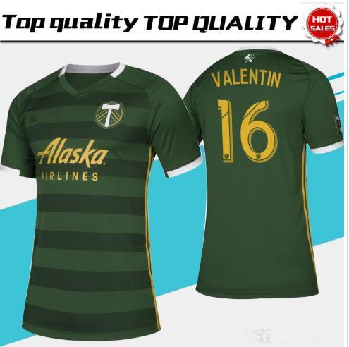 MLS 2019 PORTLAND TIMBERS home green Soccer Jerseys PORTLAND TIMBERS Soccer Shirt Customized #10 BLANCO # 8 VALERI men football uniform