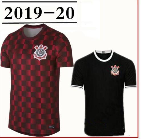 New 2019 Corinthian Red Soccer Jersey 19/20 Training Shirt Short sleeve Paulista Soccer Shirt Football Uniform On sale