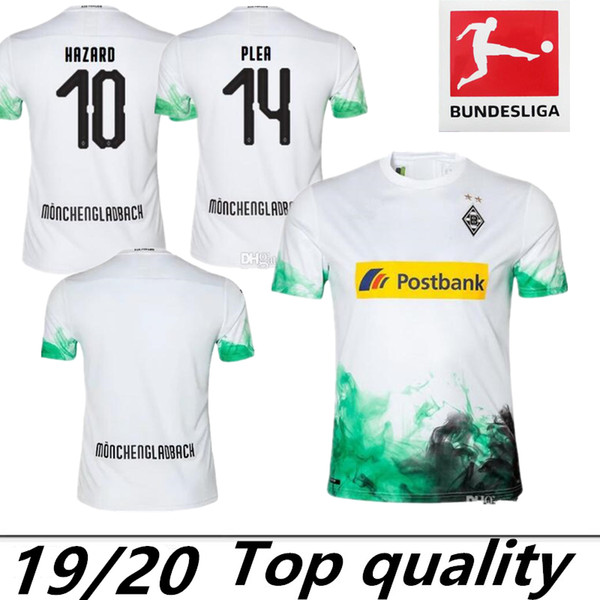 2019 Borussia Monchengladbach home soccer jerseys 19 20 #10 hazard #11 RAFFAEL #13 STINDL #14 PLEA football shirts maillot de foot thailand