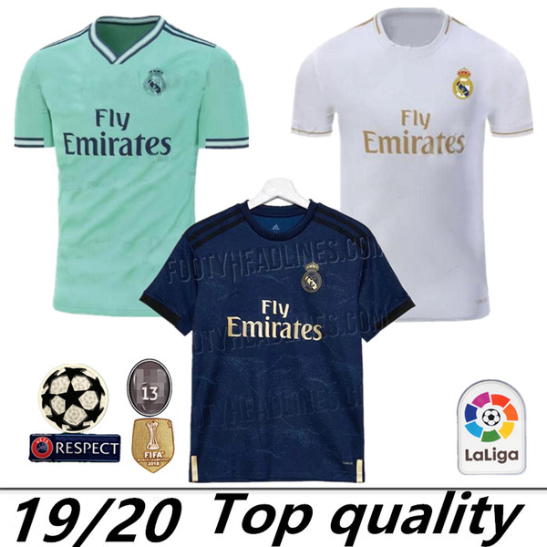 19 20 Real Madrid Soccer Jersey 2019 2020 BALE ISCO EA Sports ASENSIO MODRIC KROOS SERGIO RAMOS Champions League Thailand football shirt