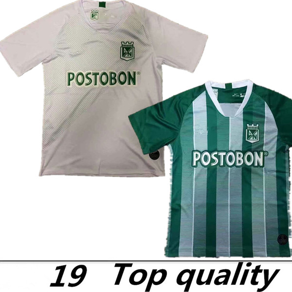 Top thai quality 19 20 Soccer Jersey Atletico Nacional Medellin Maillot de foot 2019 Ibarbo Diego Arias Cardenas Luis Carlos Football shirts