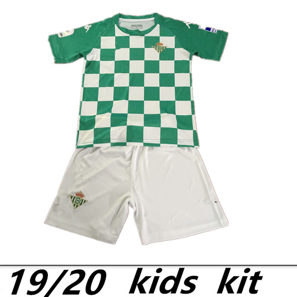 2019 REAL BETIS ANDALUSIA SOCCER JERSEYS 19 20 JOAQUIN BOUDEBOUZ MANDI BARTRA TELLO CAMARASA SANABRIA JERSEY FOOTBALL SHIRT Kids Kits