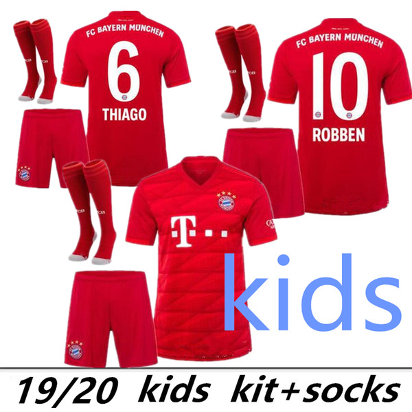 best quality 2019 2020 Bayern Munich Soccer jersey kits home res 19 20 maillots de footbal LEWANDOWSKI MULLER ROBBEN JAMES football shirt