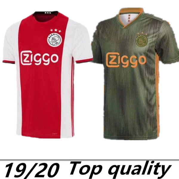 Ajax Home 2019 Brand New Soccer Jersey 19/20 Soccer Race Shirt home red TADIC CRUIJFF DOLBERG NOURI football uniform Customized On Sale