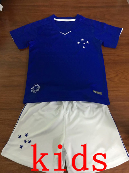 kids kit 2019 CRUZEIRO soccer jersey 19 20 Brazil DE ARRASCAETA FRED ROBINHO THIAGO NEVES football shirt Cruzeiro home Brasil club Camisas