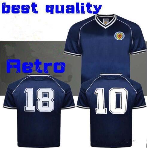 1982 Scotland retro soccer jersey home blue world cup 82 83 Dalglish Strachan Miller Souness Hansen George Wood football shirts S-xxl